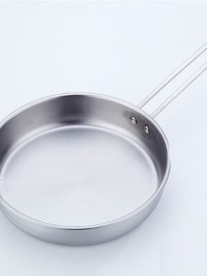 Wok en acier inoxydable de 24 cm