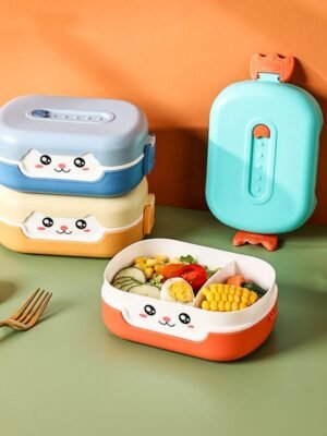 Boîte à lunch Bento en plastique pour enfants