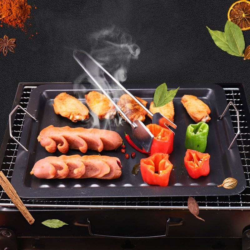 Plaque de Grill BBQ Antiadhésive 30x25 cm