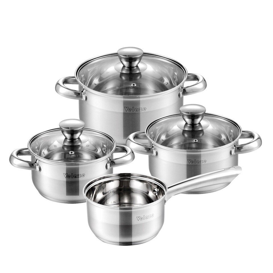 Set de Cuisine en Acier Inoxydable 7 Pièces Velaze