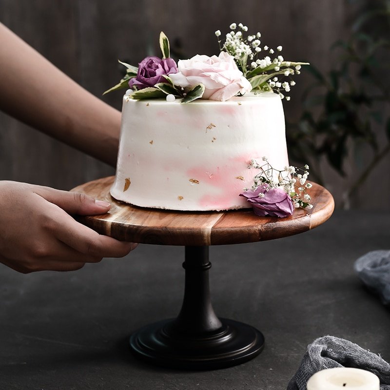 Support à Gâteau en Bois pour Occasions Spéciales