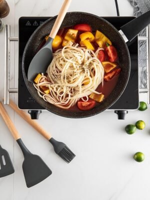 Spatule et Cuillère en Silicone Résistant à la Chaleur