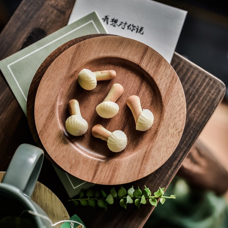 Assiettes en Bois d'Acacia