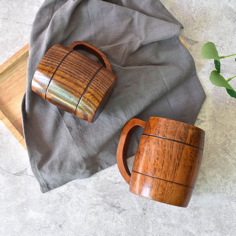 Tasse en Bois Écologique de 350 ml