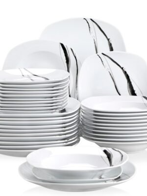 Set de Vaisselle Veweet Teresa 36 Pièces en Porcelaine