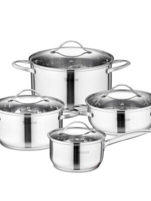 Set de Cuisine en Acier Inoxydable 8 Pièces Velaze