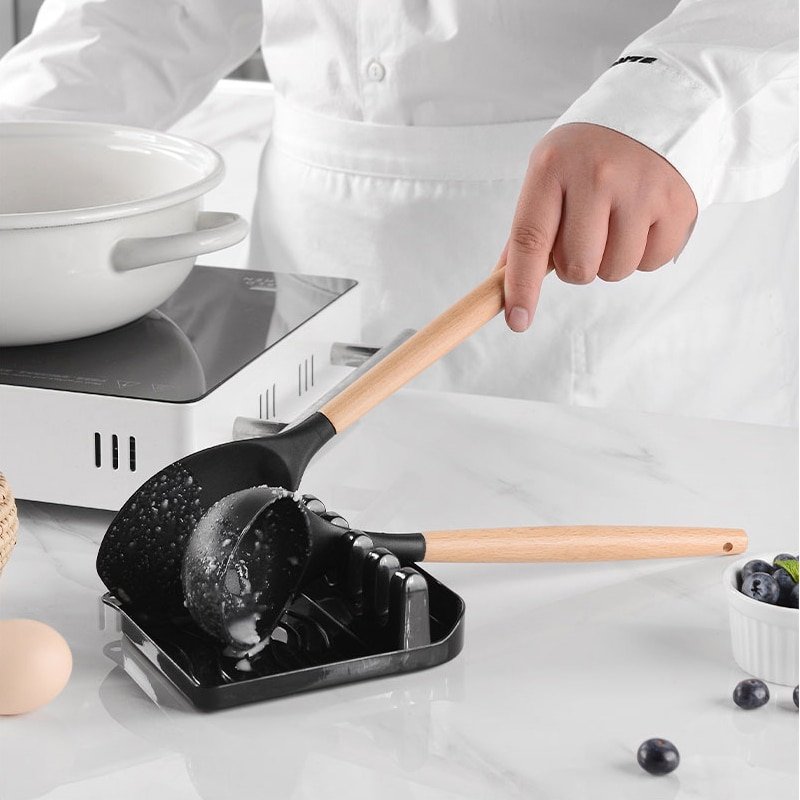 Ensemble d'Ustensiles de Cuisine en Silicone