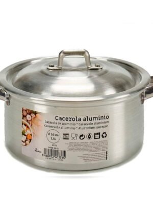 Casserole en Aluminium Argenté 1,5 L