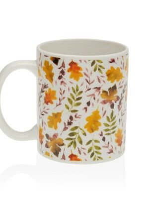 Mug en Grès Versa Aia avec Motif de Feuilles