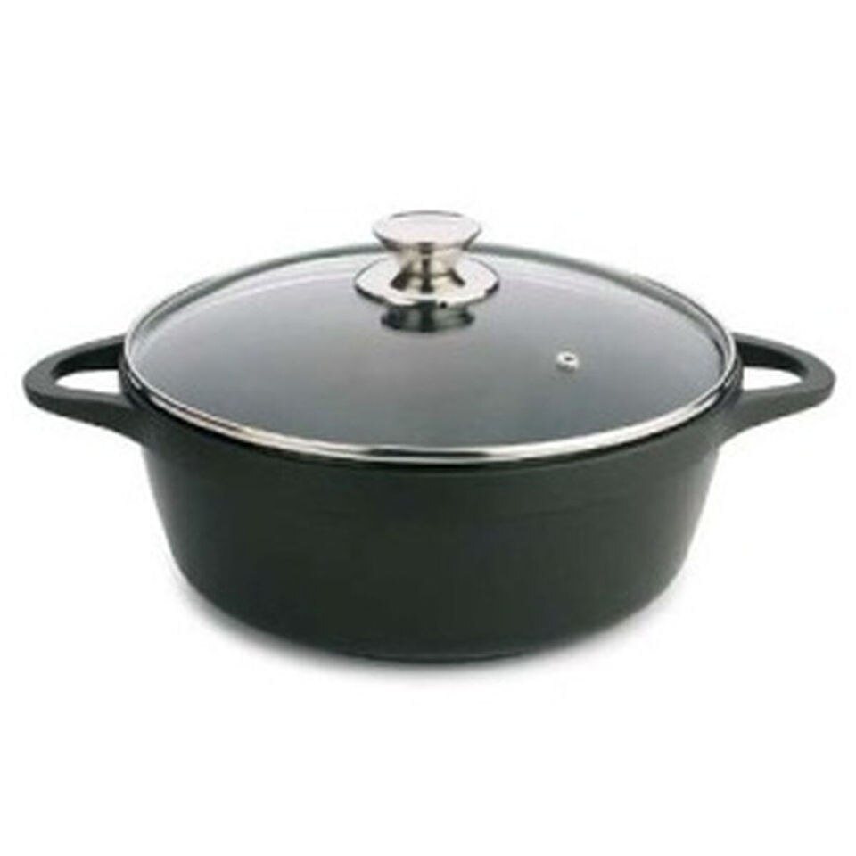 Casserole Valira Noire Induction de 28 cm avec Couvercle