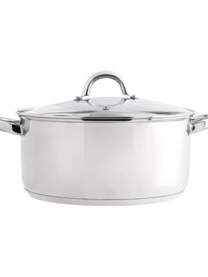 Casserole avec Couvercle en Acier Métallique Ø 24 cm