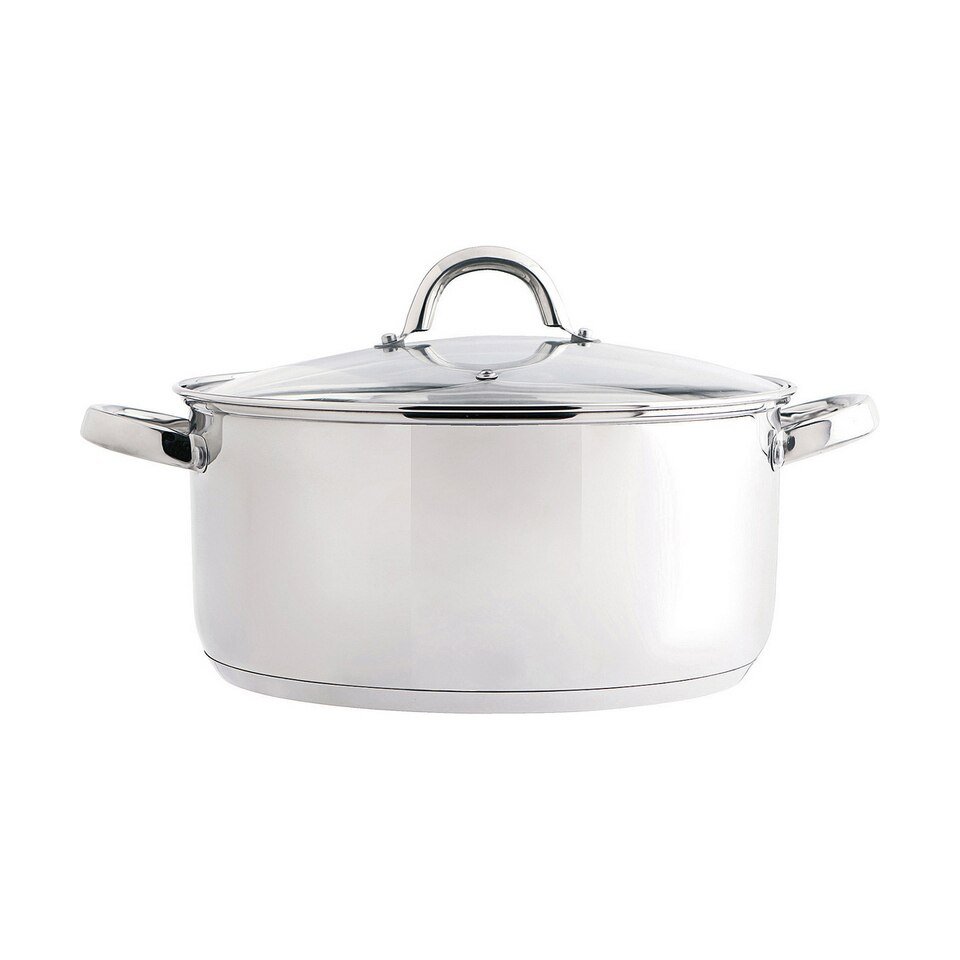 Casserole avec Couvercle en Acier Métallique Ø 24 cm