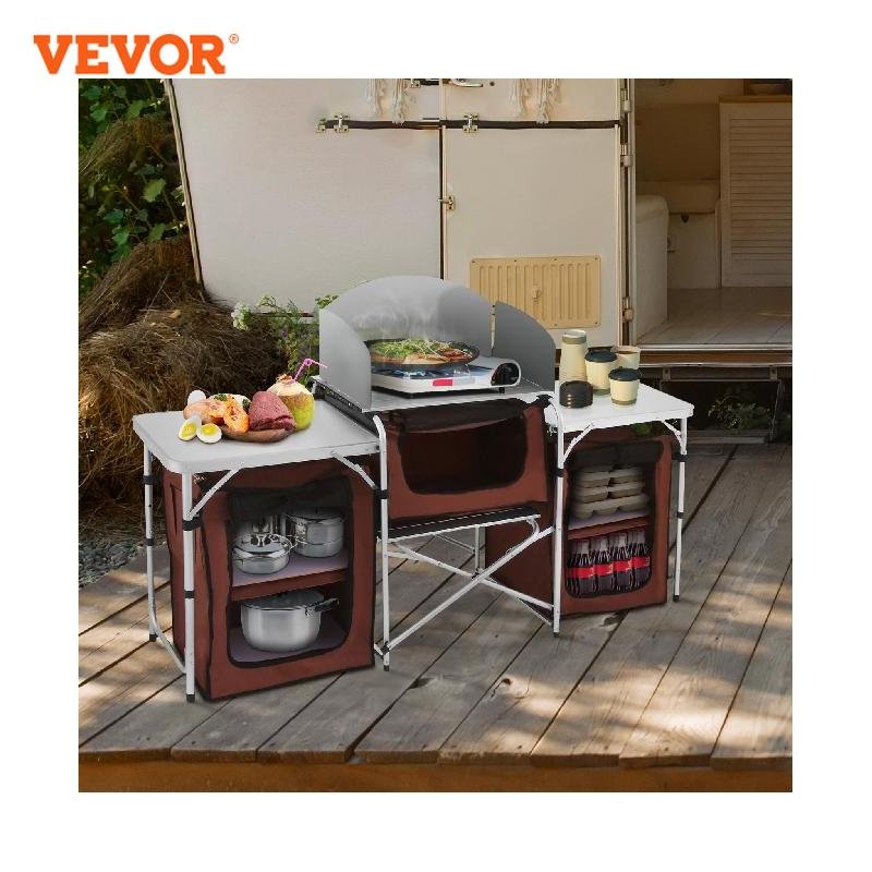 Table de Cuisine Pliable VEVOR pour Camping