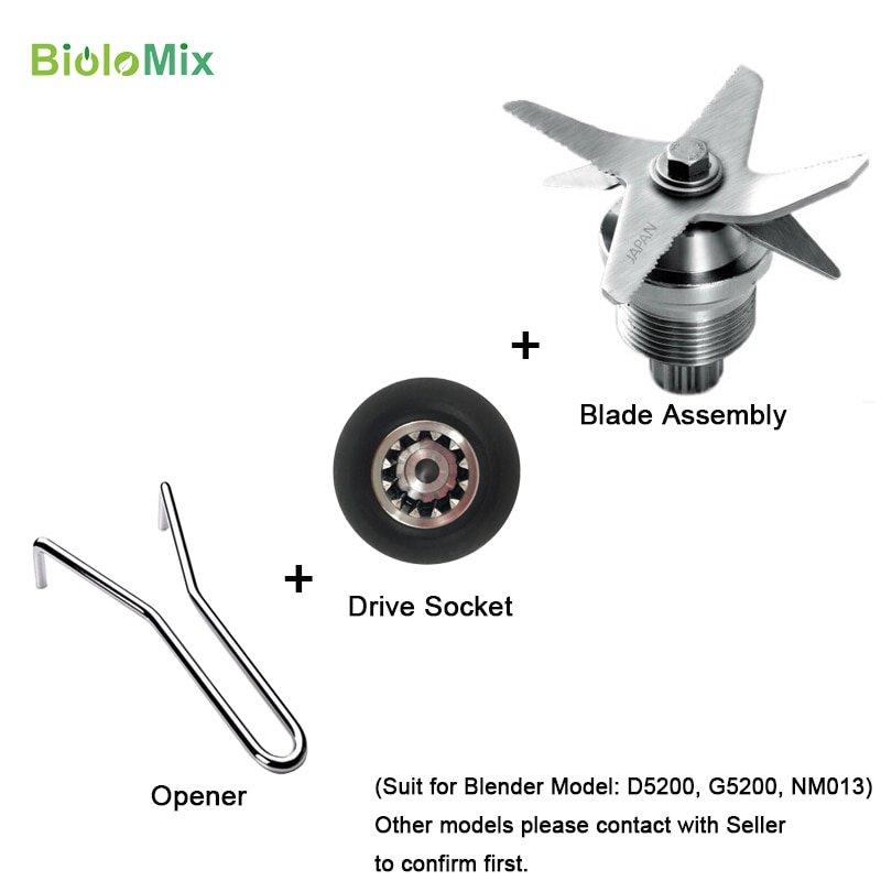 Pièces de Rechange pour Mixeur avec Lames en Acier Inoxydable