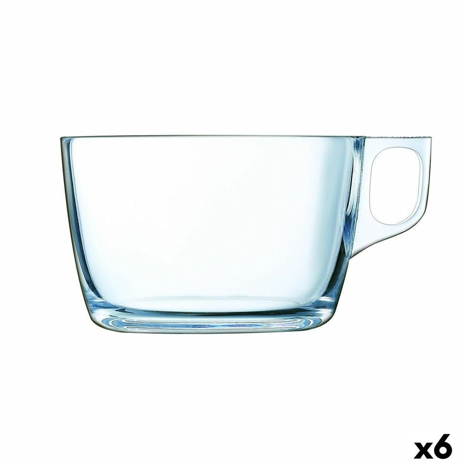 Ensemble de 6 Grandes Tasses Luminarc Nuevo en Verre Transparent (500 ml)