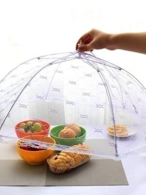 Couvercle de Nourriture Style Parapluie Anti-Moustiques