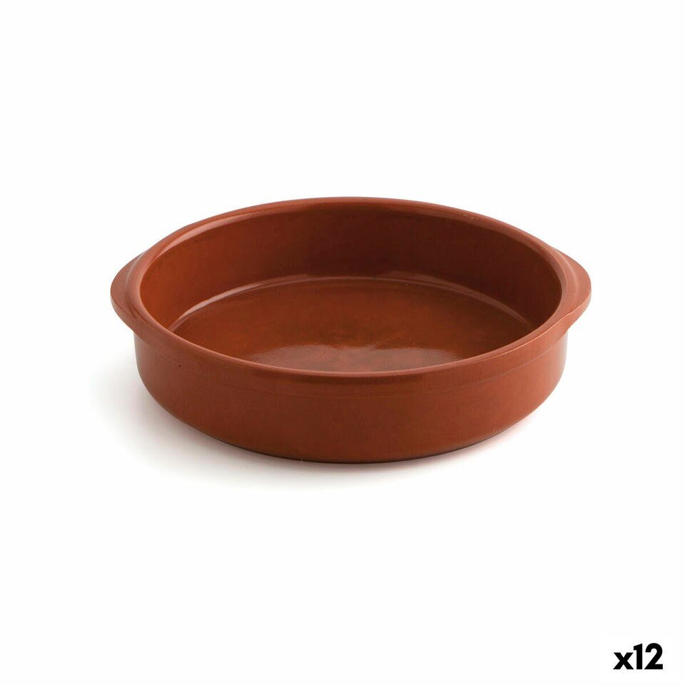 Lot de Sauteuses Raimundo en Céramique Marron (22 cm, 12 unités)