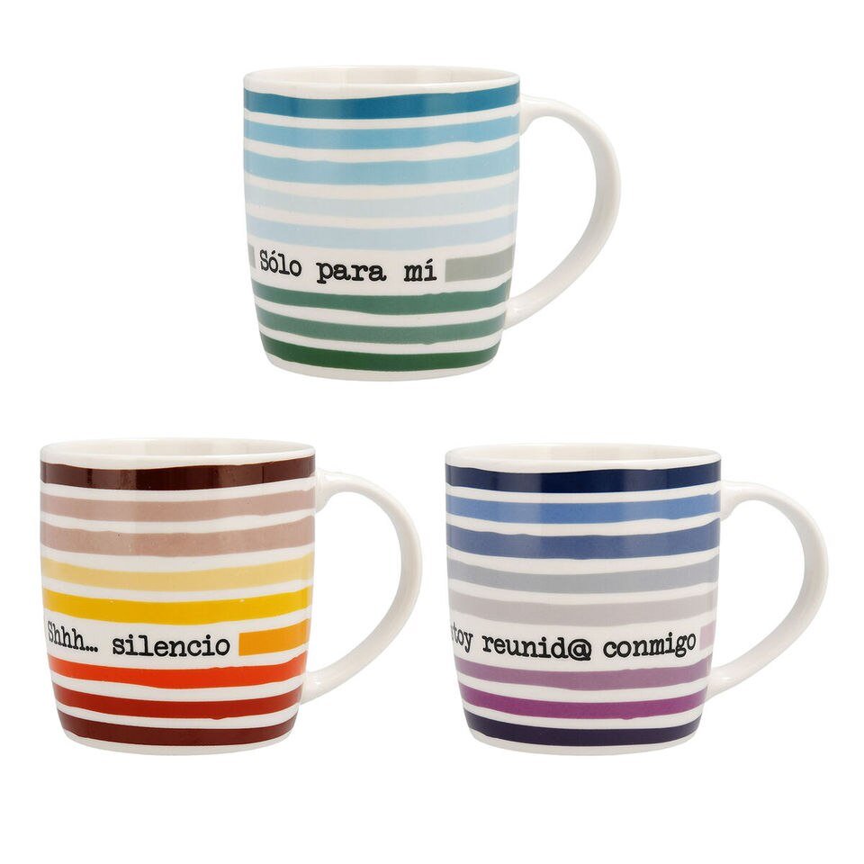 Ensemble de 12 Tasses Multicolores Must Quid 4U de 330 ml