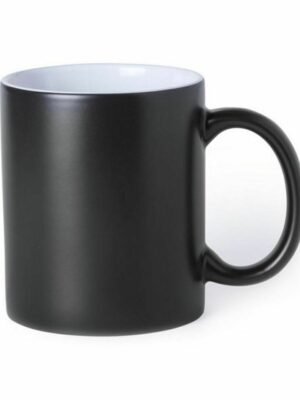 Ensemble de 36 Tasses en Céramique Bicolores Noires de 350 ml