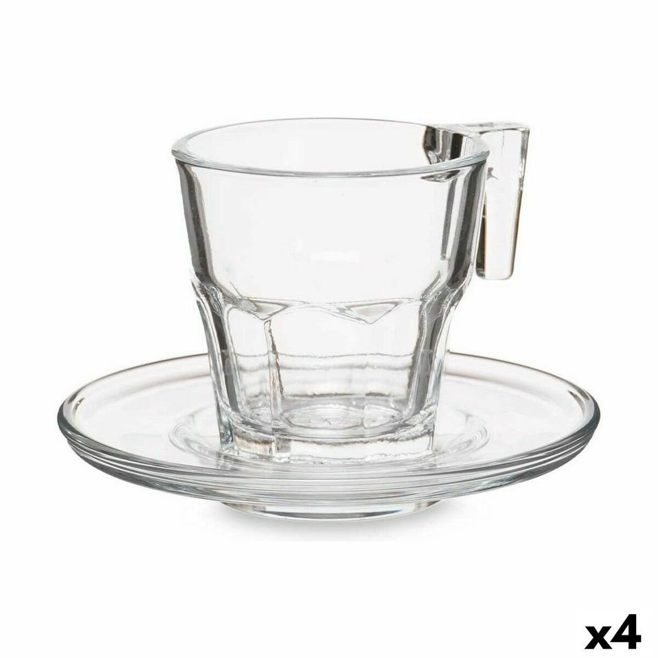 Ensemble de 4 Tasses et Soucoupes Casablanca 70 ml