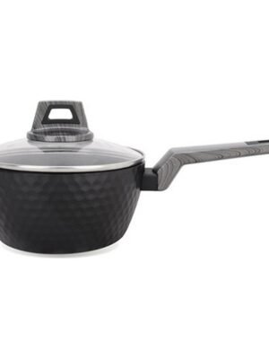 Casserole avec Couvercle Amercook en Aluminium Noir Ø 18 cm