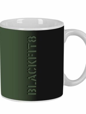 Mug en Céramique Noir Vert Militaire BlackFit8 Gradient