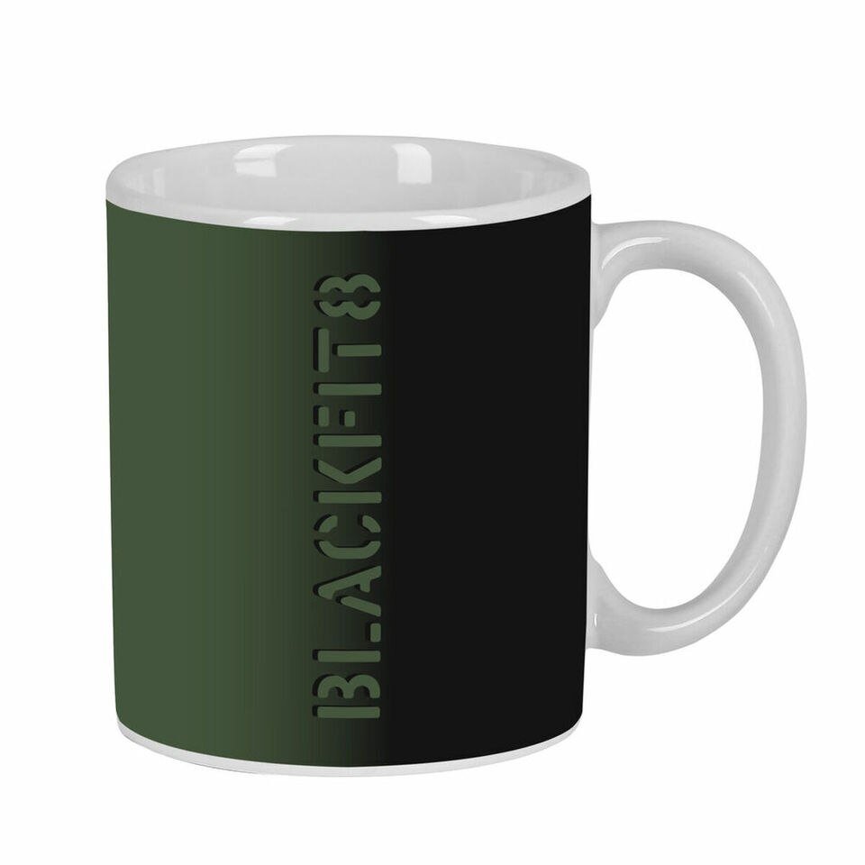 Mug en Céramique Noir Vert Militaire BlackFit8 Gradient