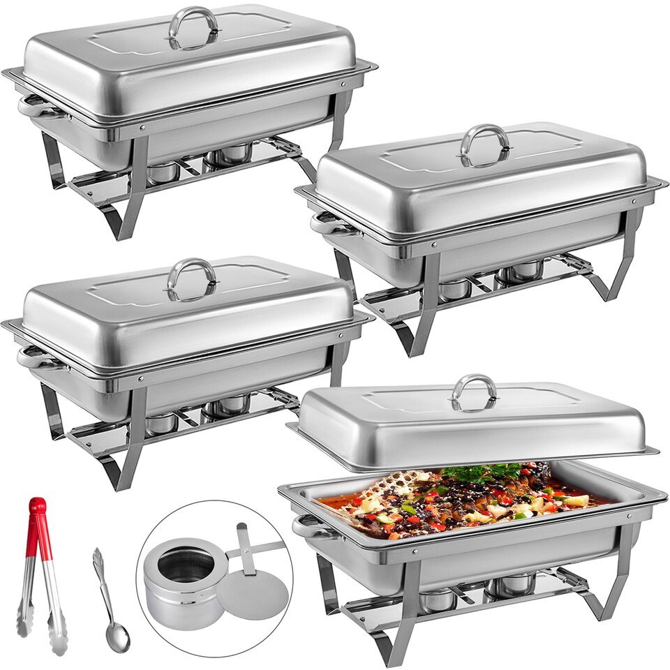 Réchaud de Buffet 9L en Inox Pliable VEVOR