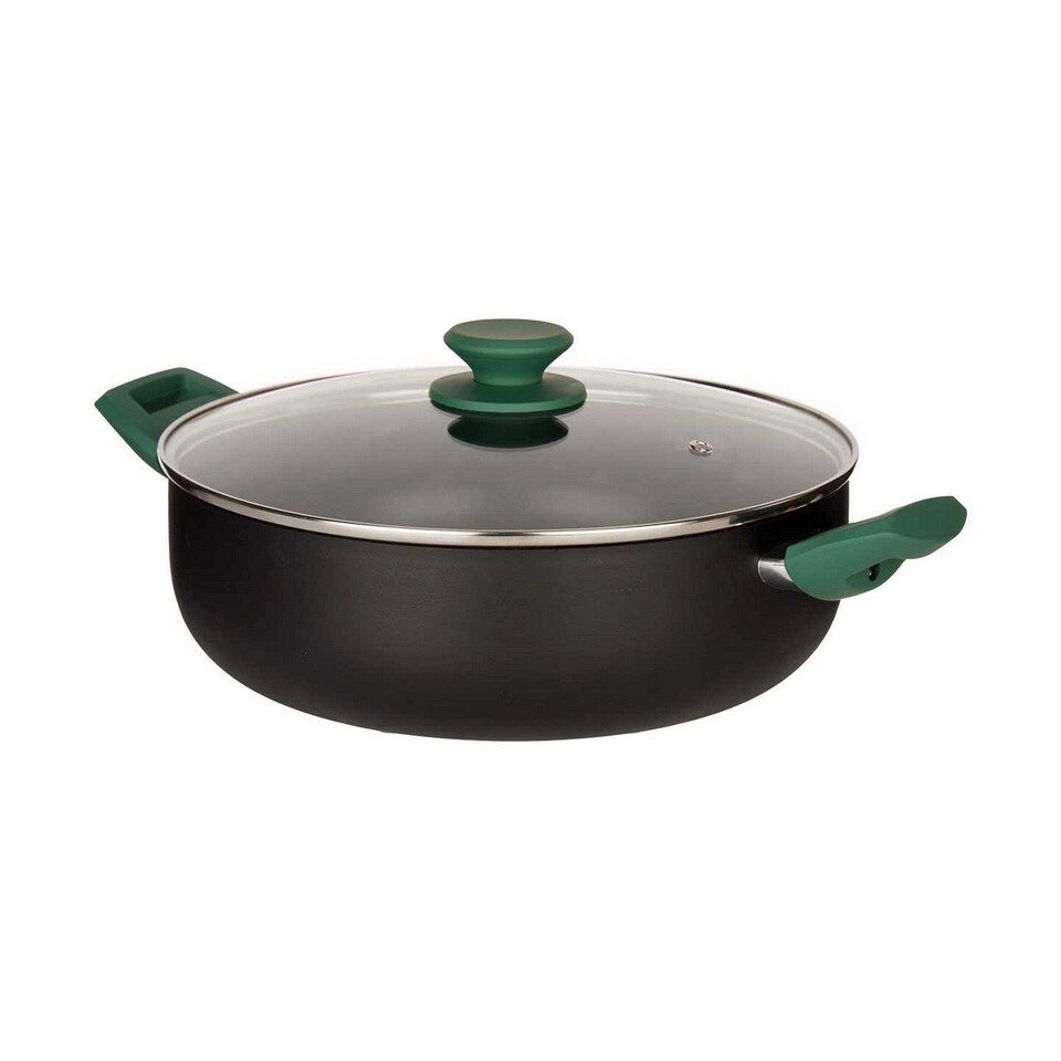 Casserole en Aluminium Vert Noir de 7 L