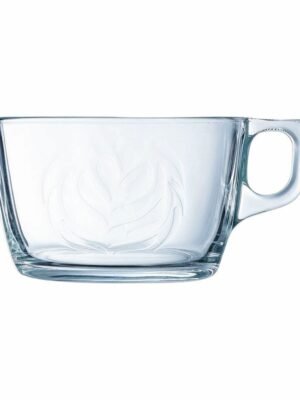 Ensemble de 6 Grandes Tasses Luminarc Barista en Verre Transparent (500 ml)