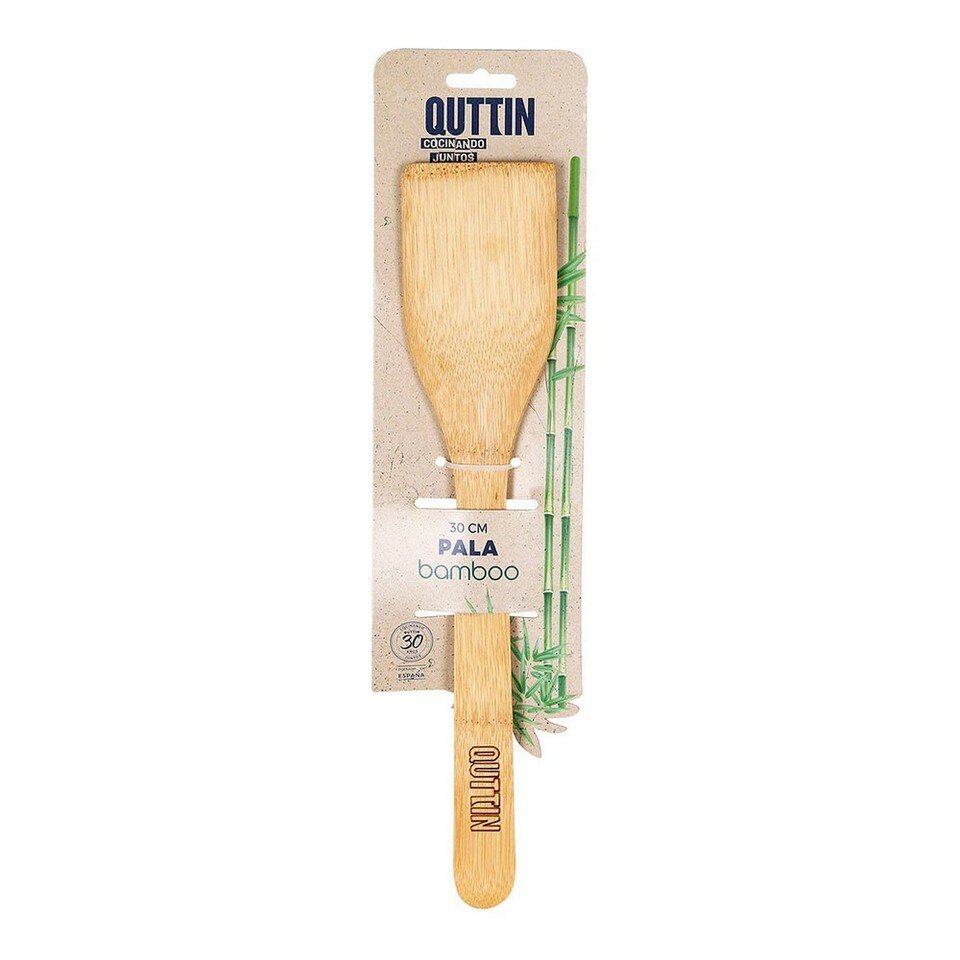 Spatule de Cuisine Quttin en Bambou Brun de 30 x 6,2 x 0,8 cm