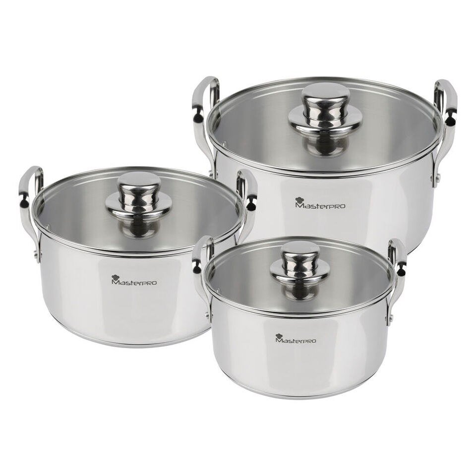 Set de Cuisine MasterPro Smart 6 Pièces en Acier Inoxydable