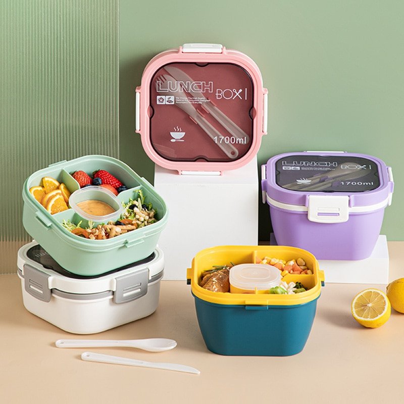 Boîte à Lunch pour Enfants avec Compartiment à Salade