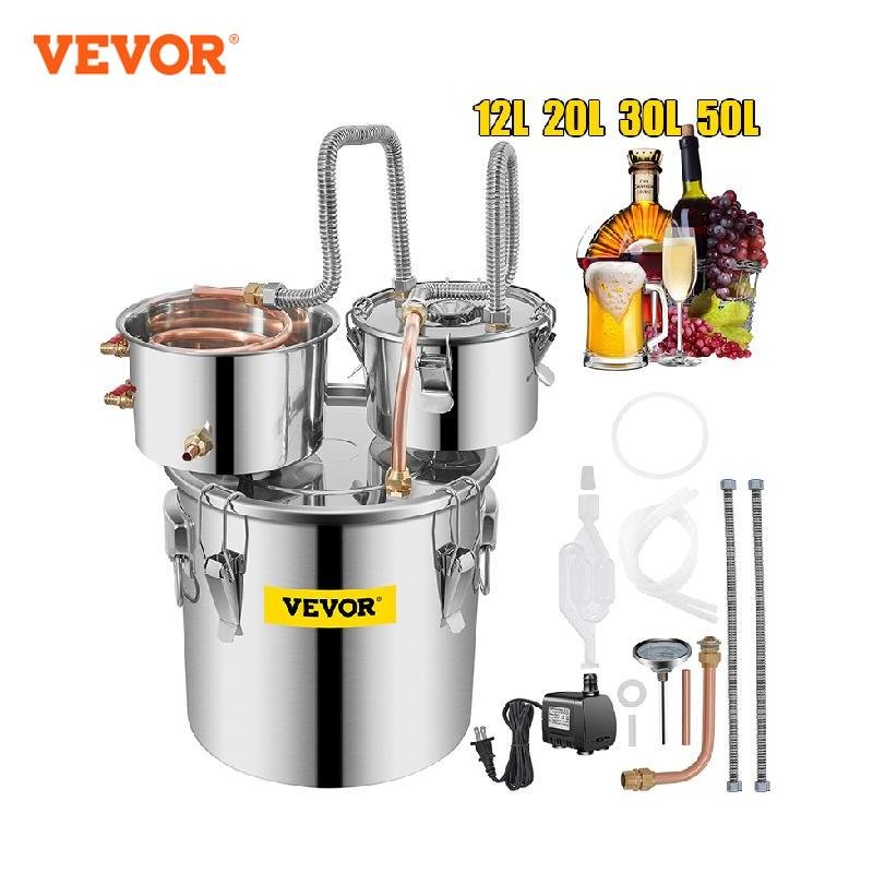 Distillateur de Brassage d'Alcool en Acier Inoxydable VEVOR