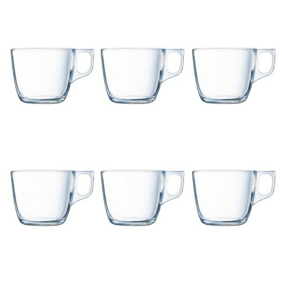 Ensemble de 6 Tasses à Café Luminarc Transparentes (22 cl)