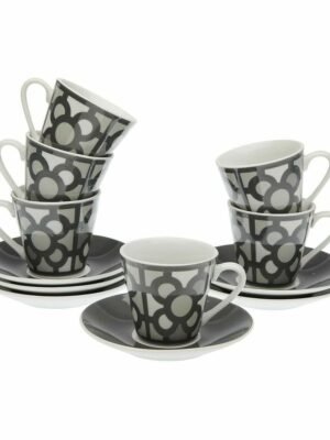 Ensemble de 6 Tasses à Café en Porcelaine Versa