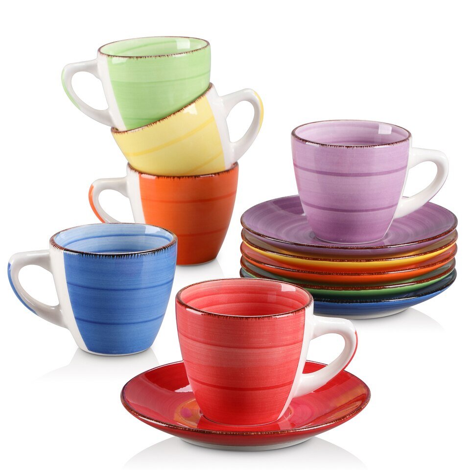 Ensemble de 12 Tasses et Soucoupes vancasso