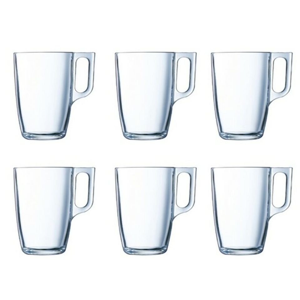 Ensemble de 6 Tasses Luminarc en Verre Transparent, 320 ml