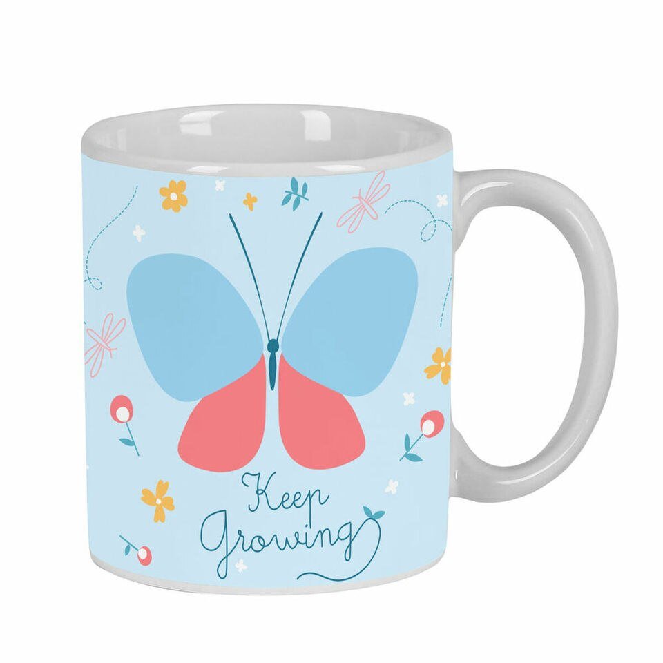 Mug en Céramique Bleu Clair BlackFit8 Mariposa