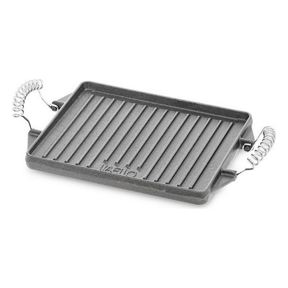 Plaque de Grill Vaello Rectangulaire en Fonte Grise