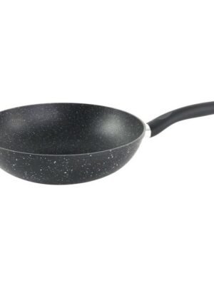 Wok Secret de Gourmet en Acier Forgé Noir Ø 28 cm