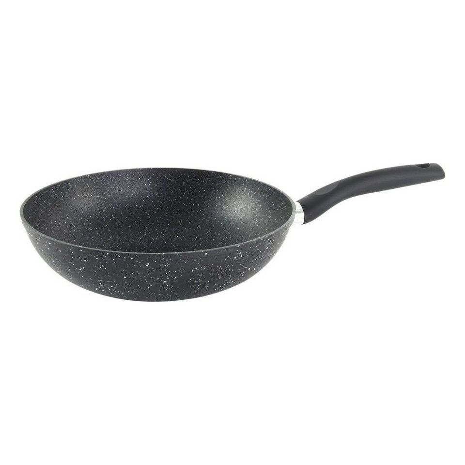 Wok Secret de Gourmet en Acier Forgé Noir Ø 28 cm