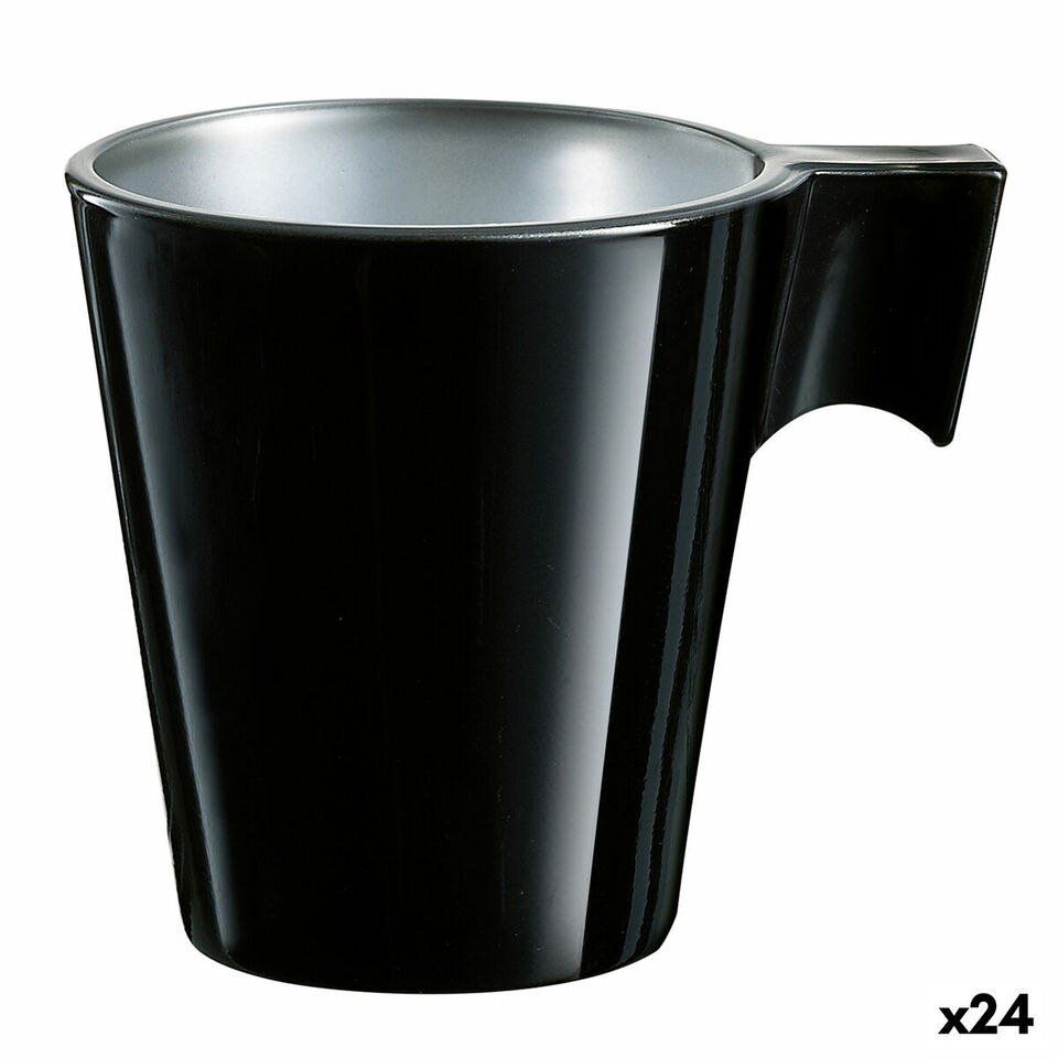 Lot de 24 Tasses à Expresso Luminarc Noires 80 ml