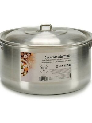 Casserole en Aluminium Argenté de 8 L