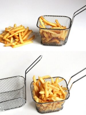 Mini Panier à Frites en Acier Inoxydable